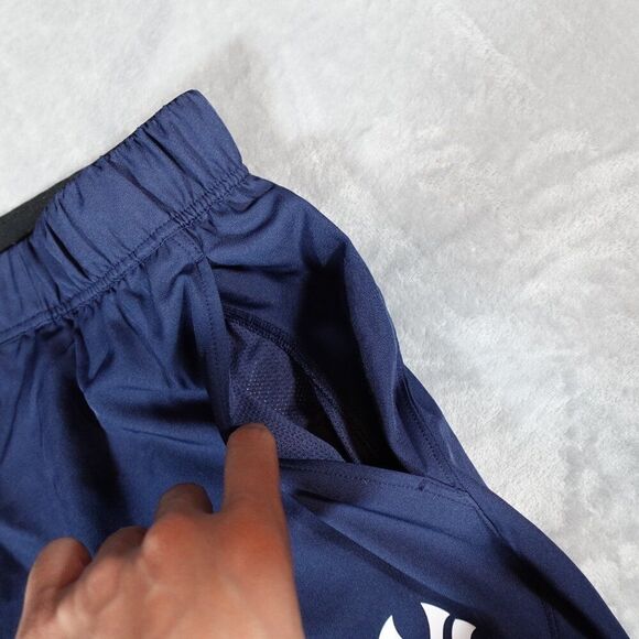 Nike New York Yankees Dri Fit Athletic Shorts Mens 3XL 6.5” Sports Blue - Picture 7 of 13